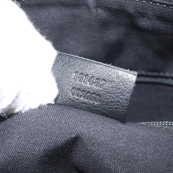 GUCCI Hand Bag Leather Black Gold - Picture 14 of 16